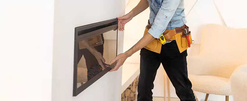 Metal Fireplace Installation in Texas City, Texas