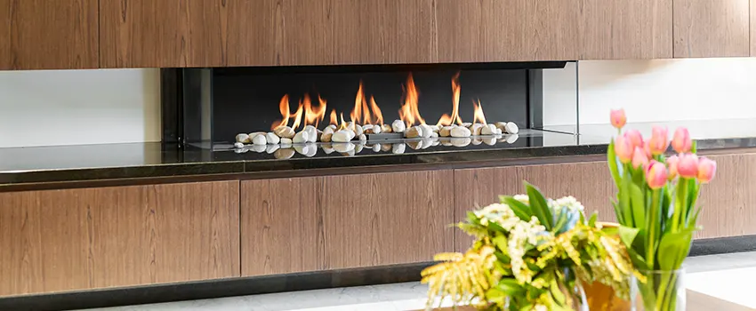 Double-height Fireplace Design Refurbishment in Texas City, Texas